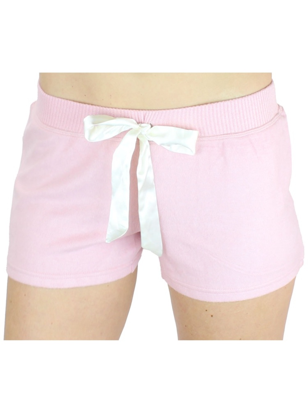 Cozy Mauve Lounge Shorts with Mauve Satin Tie